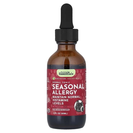 Animal Essentials, сезонная аллергия, для собак и кошек, 60 мл (2 жидк. унции)