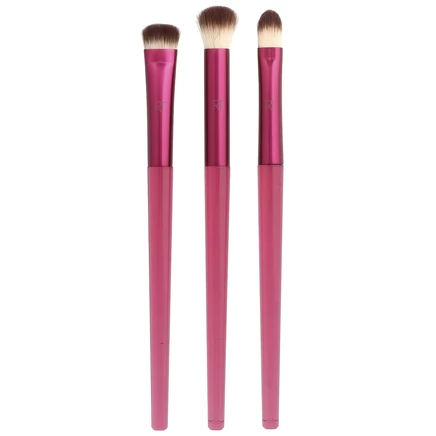 Real Techniques, Cherry On Top, MesmerEyes Brush Trio, набор из 3 предметов