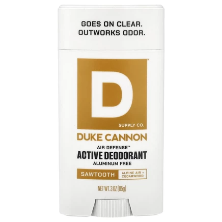 Duke Cannon Supply Co., Air Defense™, активный дезодорант, без алюминия, пилообразная форма, 85 г (3 унции)