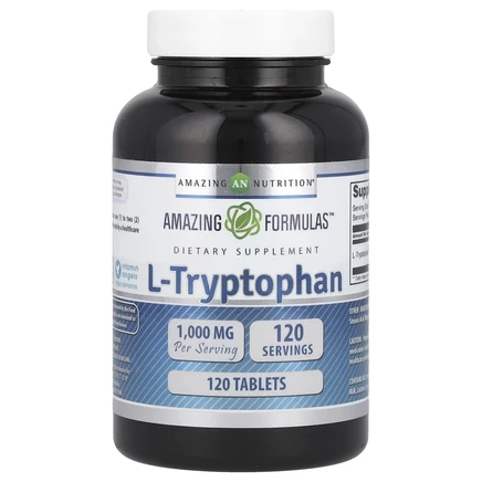 Amazing Nutrition, L-триптофан, 1000 мг, 120 таблеток