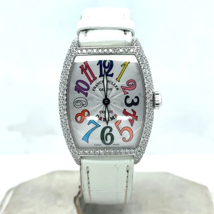 Женские часы Franck Muller 7502 QZ D, белые