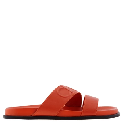 Женские шлёпанцы Jimmy Choo Choo Slide, оранжевые