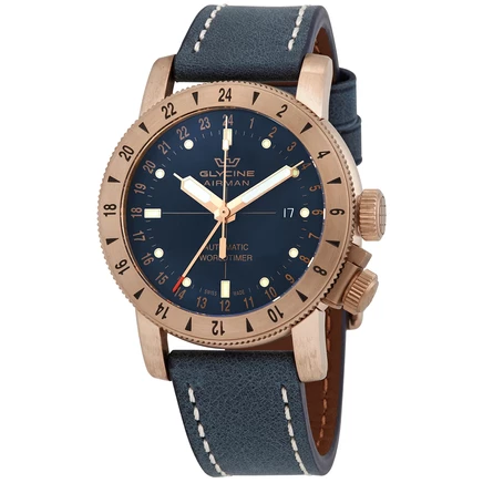 Мужские часы Glycine Airman GL0167, темно-синие