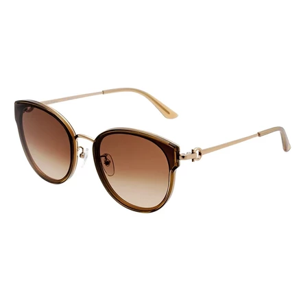 Унисекс-очки Ferragamo SF255SK, золотисто-коричневые