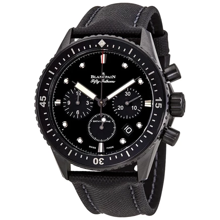 Мужские часы Blancpain 5200-0130-B52A, б/у, черные