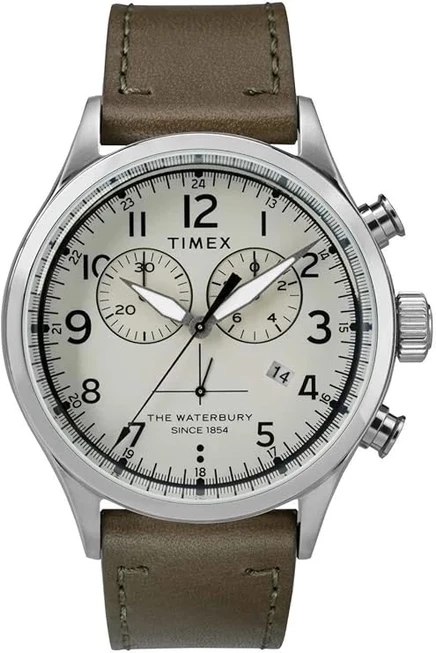 Мужские часы Timex Waterbury Chronograph TW2R70800, кремовые