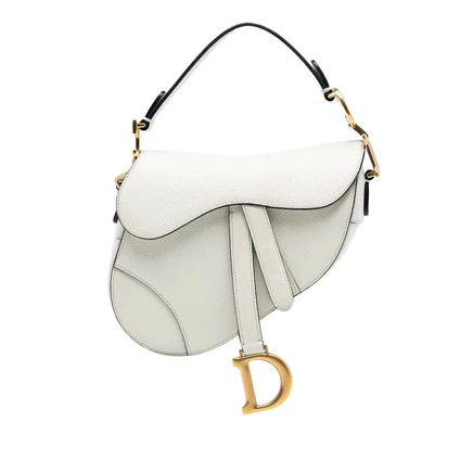 Женская мини-сумка Dior Saddle из зернистой кожи