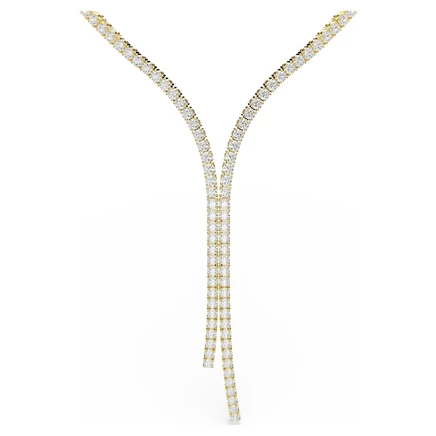 Женское колье Swarovski Matrix Y, позолота 18 карат