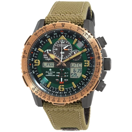 Мужские часы Citizen Promaster JY8074-11X, зеленые