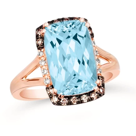 Женское кольцо Le Vian BVMR 4BTRG, 14К, топаз