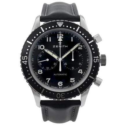 Мужские часы Zenith 03.2240.4069/2, хронограф, б/у, черные