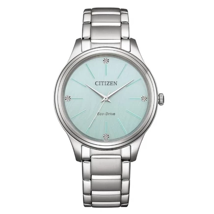 Женские часы Citizen Eco-Drive EM1220-58Y, зеленые