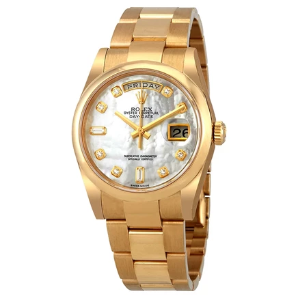 Женские часы Rolex Day-Date 118208MDO, перламутровые