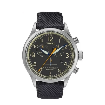 Мужские часы Timex Waterbury Chronograph TW2R38200, черные
