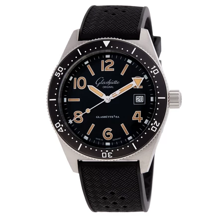 Мужские часы Glashutte Original SeaQ, черные