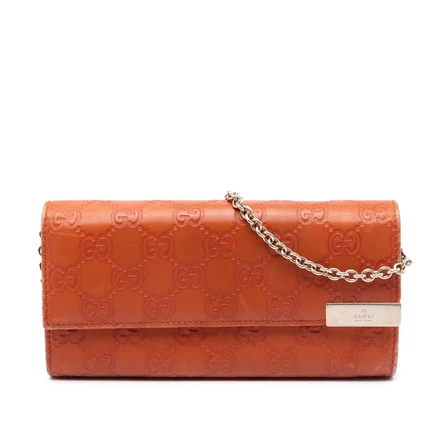 Женская сумка-кошелек Gucci Guccissima Dice на цепочке