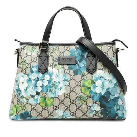 Женская сумка Gucci GG Supreme Blooms, сэтчел