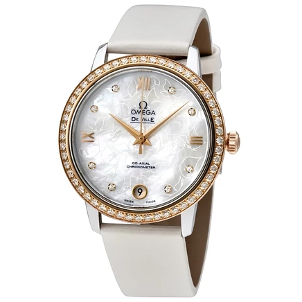 Женские часы Omega 424.27.33.20.55.001, перламутровые