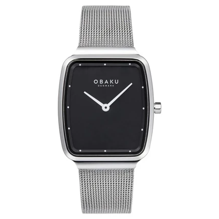 Женские часы Obaku Tern Lille V267LXCBMC, чёрные