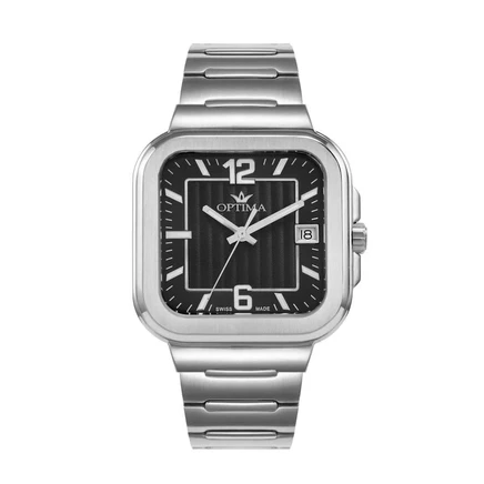 Мужские часы Optima OSM490-SS-3, чёрные