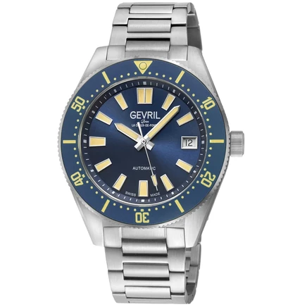 Мужские часы Gevril Mariner Row 46901B, синие
