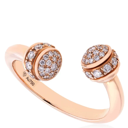 Унисекс открытое кольцо Piaget Possession, розовое золото