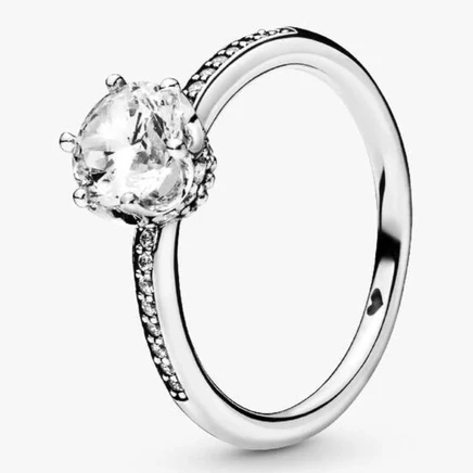 Женское кольцо Pandora Sparkling Crown из серебра