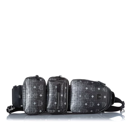 Унисекс сумка через плечо MCM Visetos Triple Sling