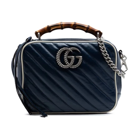 Женская сумка Gucci Small GG Marmont Bamboo б/у