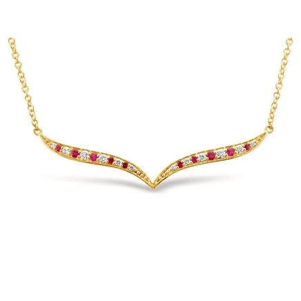 Женское колье Le Vian YQUX 41, рубин, медовое золото