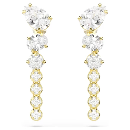 Женские серьги Swarovski Mesmera, подвесные, белые