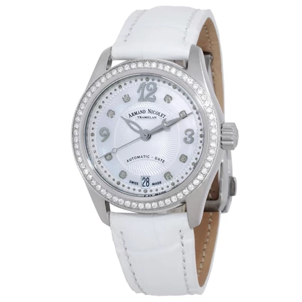 Унисекс-часы Armand Nicolet M03-3, серебро/перламутр