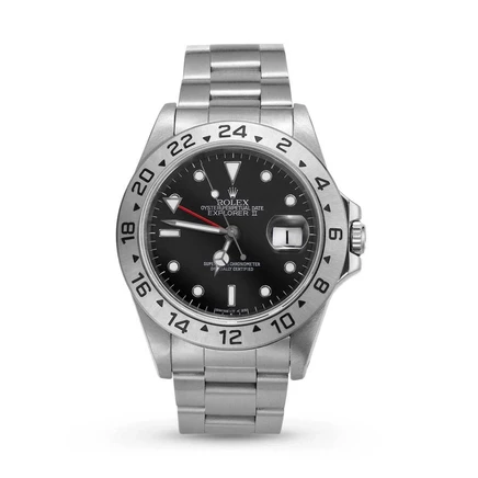 Мужские часы Rolex Explorer II 16570 BKSO б/у, черные