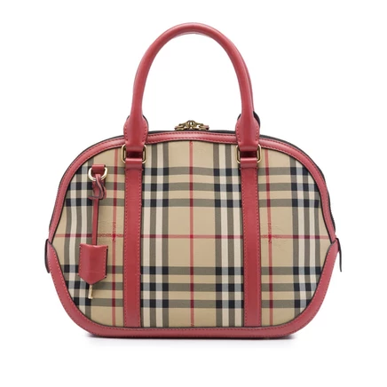 Женская б/у сумка-боулинг Burberry Orchard