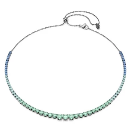 Женское колье Swarovski Matrix, зеленый кристалл