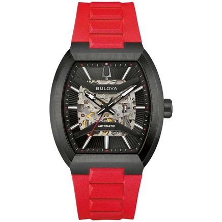 Мужские часы Bulova Maquina 98A341, авт., черные