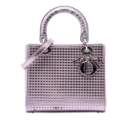 Женская сумка Dior Lady Dior Medium, лакированная кожа