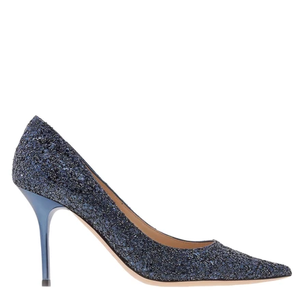 Женские туфли Jimmy Choo Agnes 85, темно-синие