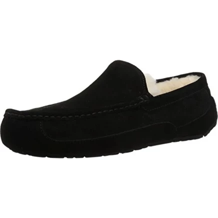 Мужские тапочки UGG Ascot из замши, черные