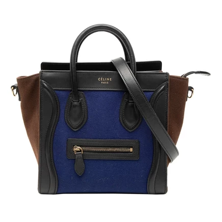 Женская сумка Celine Nano Luggage, трехцветная