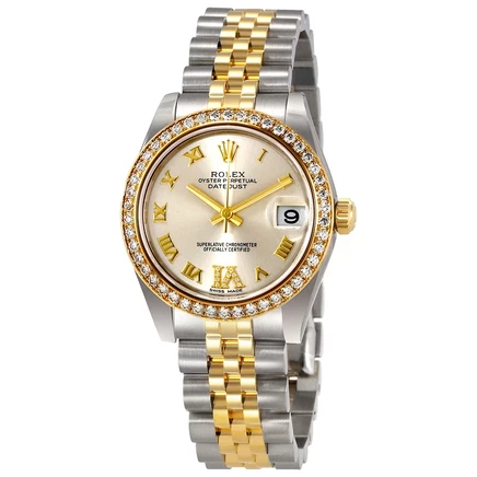 Женские часы Rolex Datejust 31 178383SRDJ, серебряные