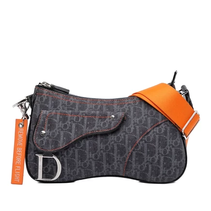 Женская сумка-кроссбоди Dior Oblique Double Saddle