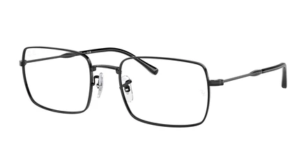 Унисекс очки Ray Ban RX6520, прямоугольные, черные