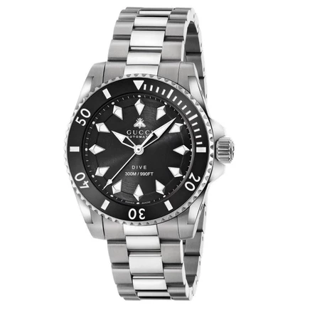 Мужские часы Gucci Dive YA136353A, чёрные