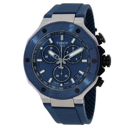 Мужские часы Tissot T1414172704100, хронограф, синие