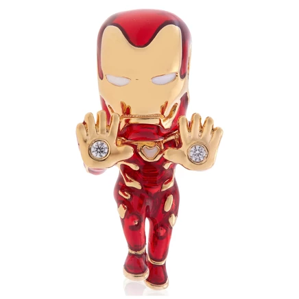 Шарм Pandora Marvel «Iron Man», позолота 14 карат