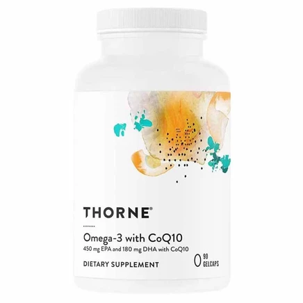 БАД Thorne Omega-3 с CoQ10, 90 капсул