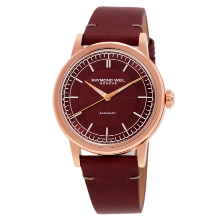 Мужские часы Raymond Weil 2925-PC5-45001, бордовые