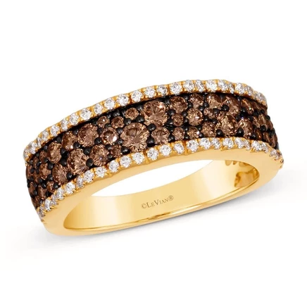Женское кольцо Le Vian «Шоколад и мёд», золото 585