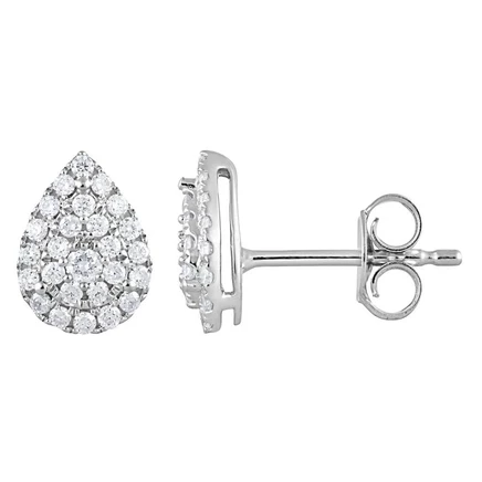 Серьги-пусеты Brilliant Diamond, бриллианты 0,33 карата